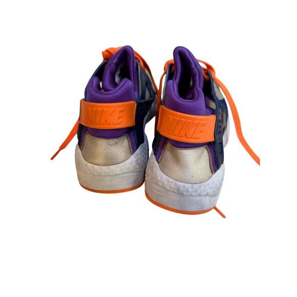 Nike Youth White Gym Blue Huarache GS Lace Up Running Shoes Size 6 - Picture 8 of 9